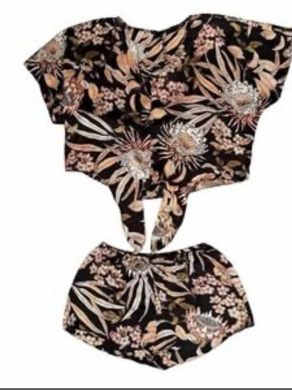 Midnight Bakery Molly Chiffon 2-Piece Floral Pajama Set – Size Medium